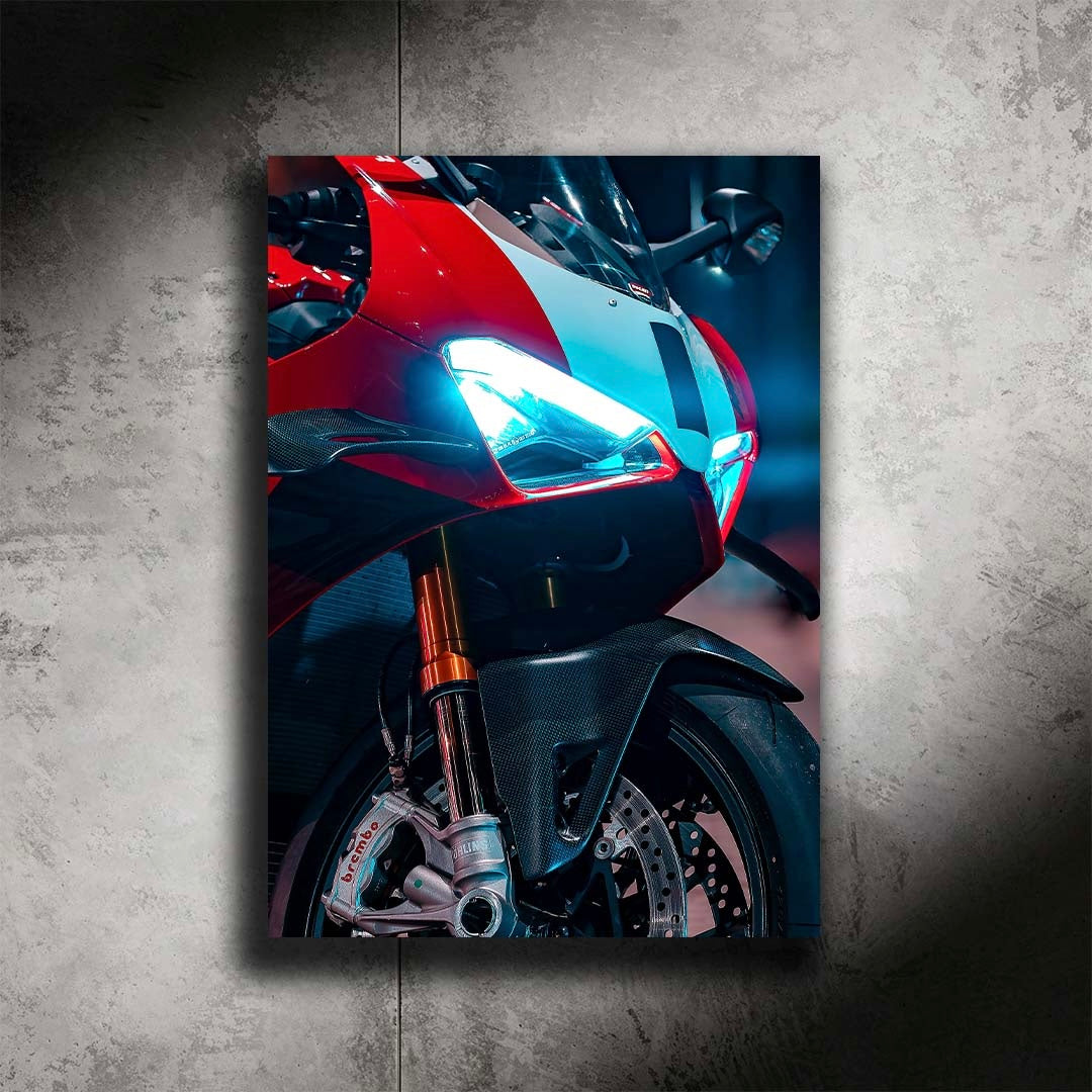 Ducati Panigale V4 Neon Poster