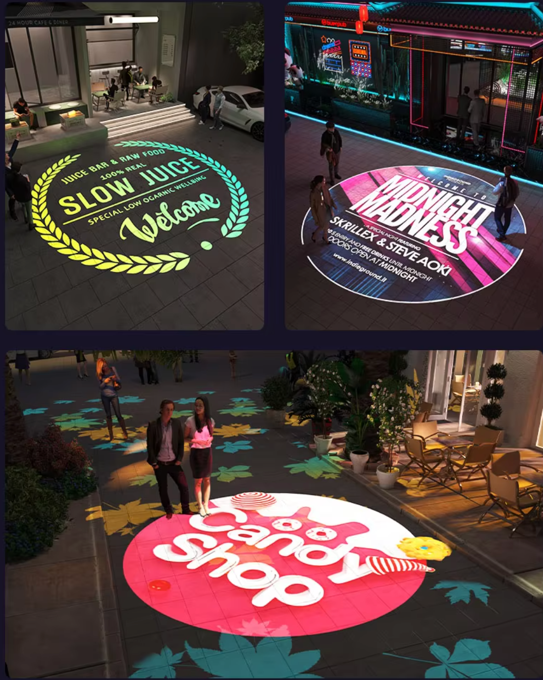 NEXA Shopfront Logo Projector