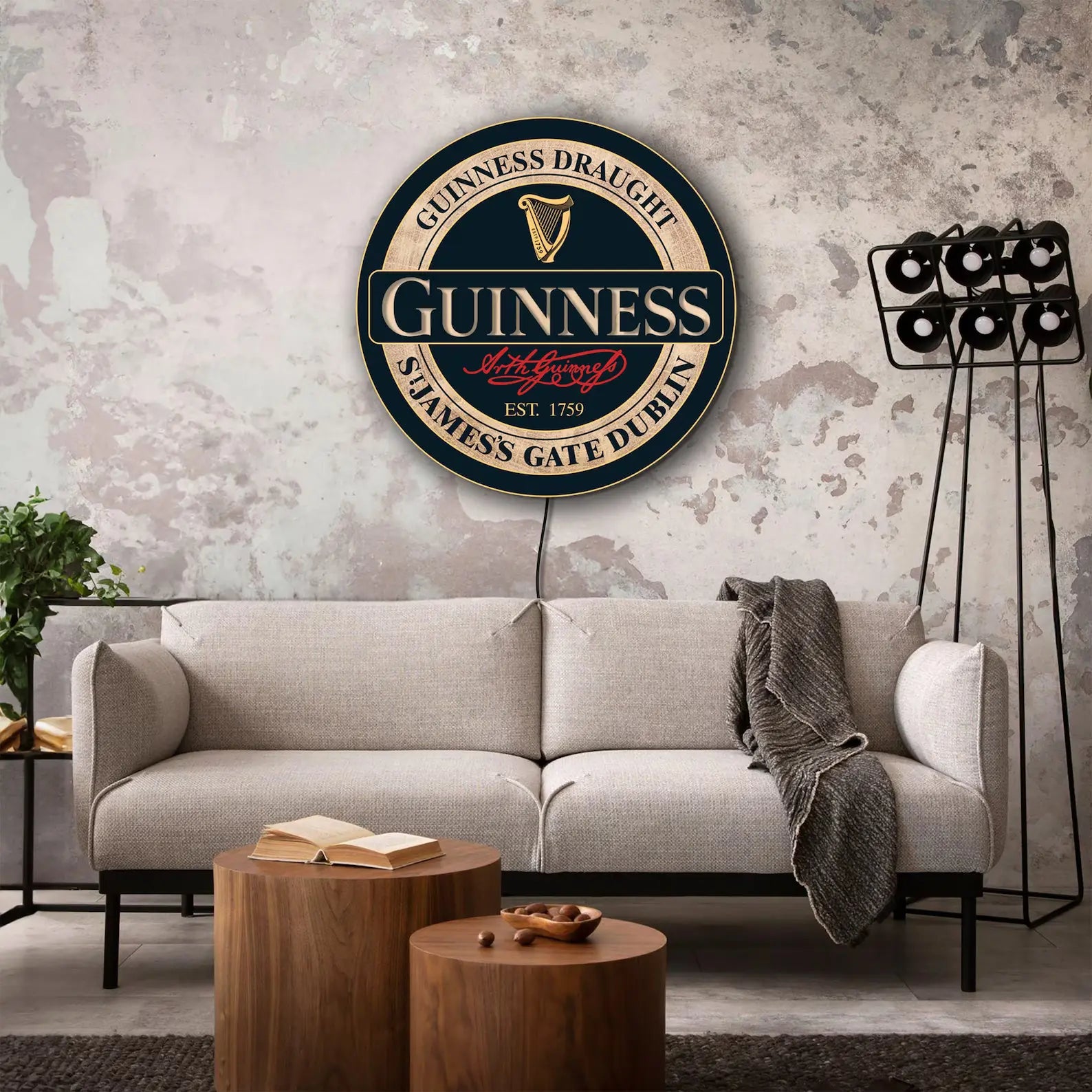 Guinness Multicolour Backlit Sign – Neon Aus